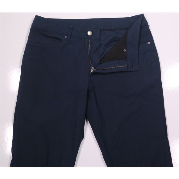 Lululemon Men's ABC Navy Blue Slim Fit Warpstreme 5-Pocket Pants Trousers 30x26 - Picture 5 of 8